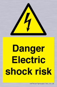Danger Electric shock risk